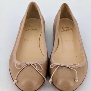 Christian Louboutin Beige Ballet Flats